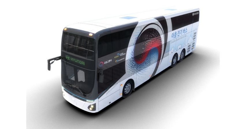 Pierwszy piętrowy autobus elektryczny Hyundai