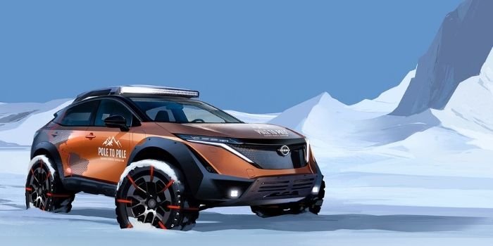 W pełni elektryczny Nissan Ariya wyruszy w pierwszą na świecie ekspedycję prowadzącą od bieguna północnego po biegun południowy