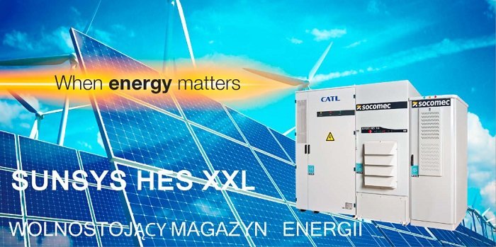 Socomec prezentuje nowe magazyny energii dla dużych mocy do montażu na otwartym powietrzu
