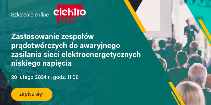 Szkolenie „Zastosowanie zespołów prądotwórczych do awaryjnego zasilania sieci elektroenergetycznych nn”