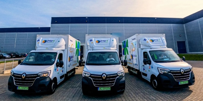 Zeroemisyjne ciężarówki z produktami PepsiCo w Warszawie