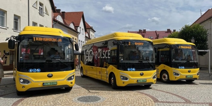 Do Polkowic trafił setny już w Polsce elektryczny autobus Yutong
