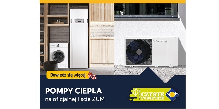 Ponad 100 modeli pomp ciepła De Dietrich i Baxi ponownie na liście ZUM!
