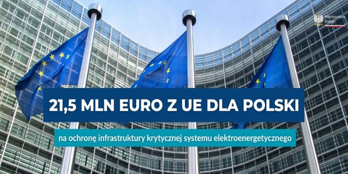 Polska dostanie 21,5 mln euro z UE na ochronę infrastruktury energetycznej