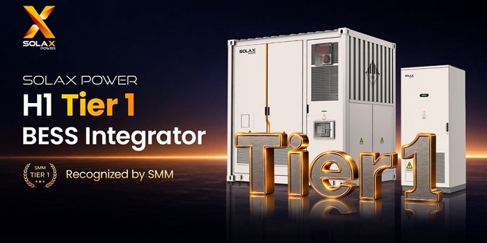 SolaX Power z tytułem SMM Global Tier 1 BESS. Potwierdzenie jakości technologii i stabilności finansowej dla inwestycji w magazyny energii