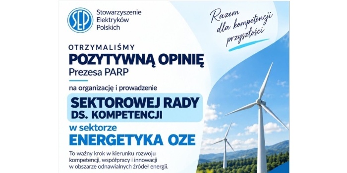 SEP poprowadzi Sektorową Radę ds. Kompetencji – Energetyka OZE