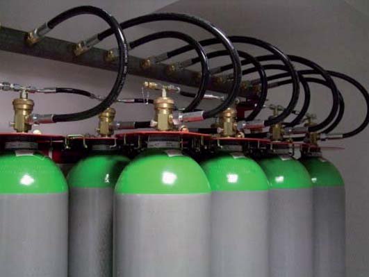 Fot. 6. System gaszenia gazowego w data center dhosting.pl