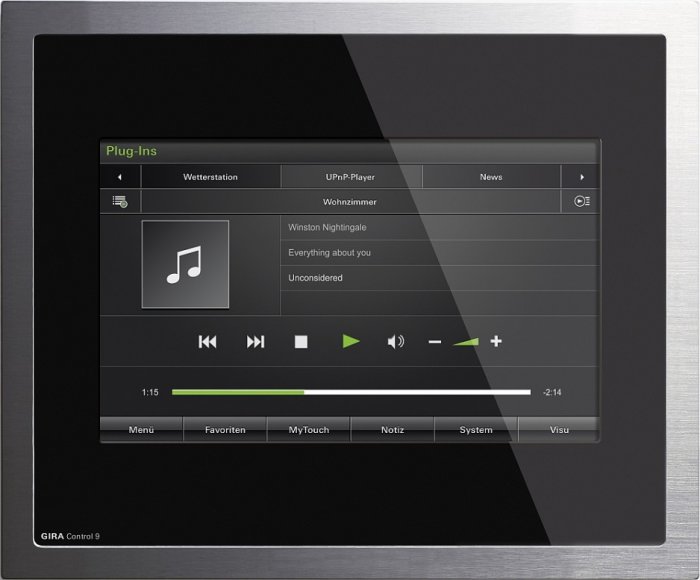 Na wyświetlaczu smartfonu może pojawić się pulpit do zarządzania dźwiękiem, np. za pośrednictwem systemu multiroom Revox