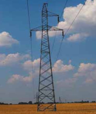 Fot. 2. Napowietrzna linia elektroenergetyczna 110 kV – grupa II (przedsięwzięcia mogące potencjalnie znacząco oddziaływać na środowisko)