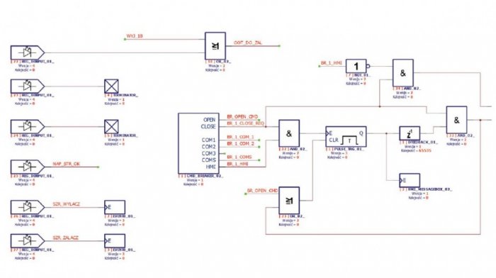 Fot. 3. Fragment schematu logiki urządzenia