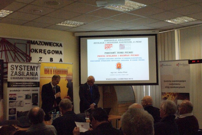 Konferencja „Instalacje i urządzenia elektryczne a pożar. Niezawodność zasilania w energię elektryczną”