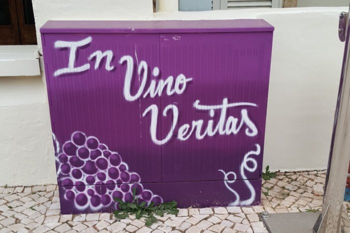 Elektroenergetyka w sztuce: obudowy elektryczne i street-art. Miejsce: Carvoeiro, Portugalia.