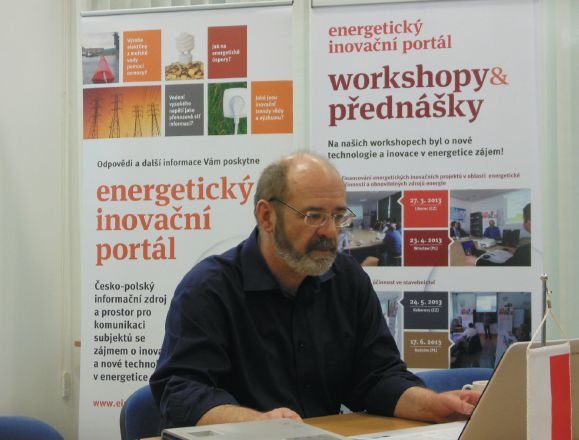Fot. 2.  
O Energetycznym Portalu Innowacyjnym Cz-Pl opowiada inż. Vladimir Pachl, Partner Wiodący Projektu z Agencji Energetycznej Trojzemi z Liberca