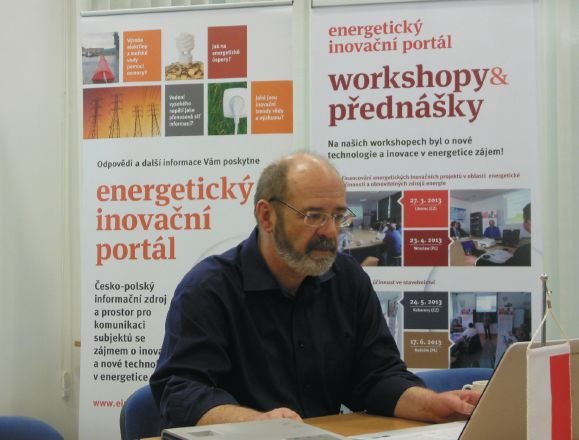 Fot. 2.  
O Energetycznym Portalu Innowacyjnym Cz-Pl opowiada inż. Vladimir Pachl, Partner Wiodący Projektu z Agencji Energetycznej Trojzemi z Liberca