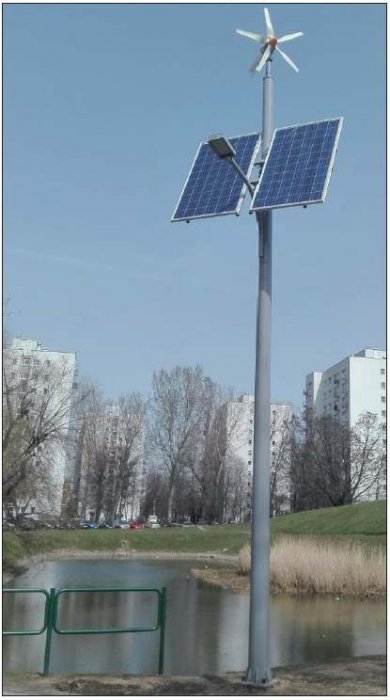 Przykład hybrydowego autonomicznego systemu zasilania