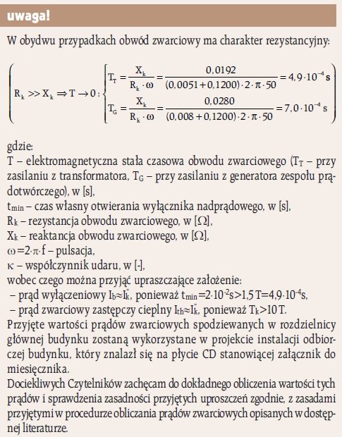 ei 9 2009 uproszczony projekt zasilania budynku magazynu paliw w energie elektryczna uwaga4