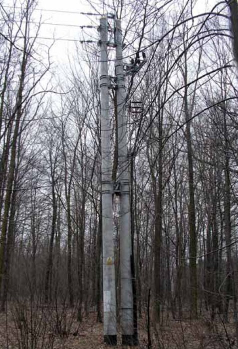 fot 1 przykladowa realizacja skablowania napowietrznej linii elektroenergetycznej sn