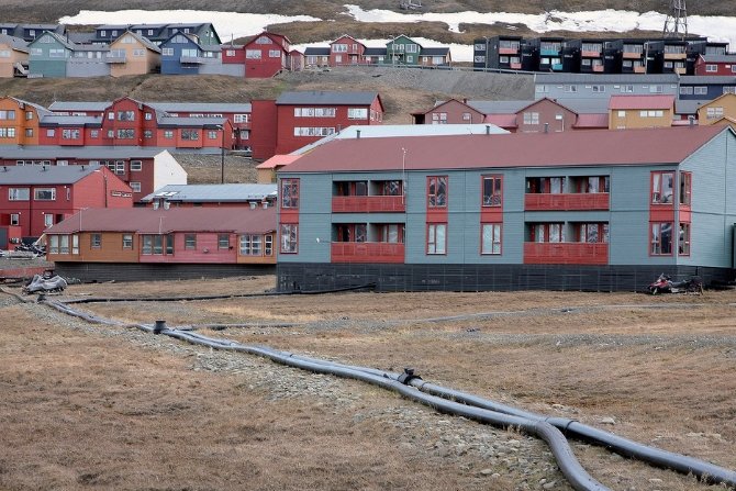 Longyearbyen – przyłącza prowadzone w rurach osłonowych
