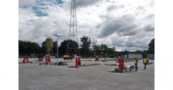 Stacja ładowania autobusów elektrycznych w Hamburgu