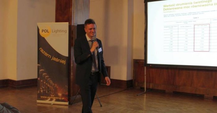 Michał Waloch - Dyrektor Generalny "Pol-lighting" w czasie prezentacji.
kk