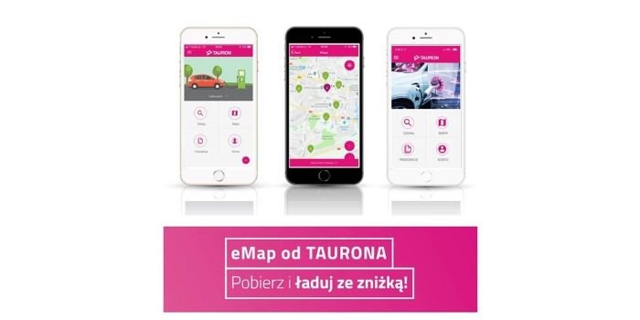 eMap &ndash; mapa dla samochod&oacute;w elektrycznych, fot. Tauron