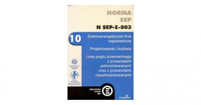N-SEP-E-003 Elektroenergetyczne linie napowietrzne