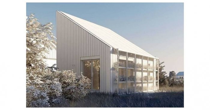 Tak prezentuje się dom SOLACE - kosztujący 100.000 zł i niezależny energetycznie dzięki panelom fotowoltaicznym.
SOLACE Housing