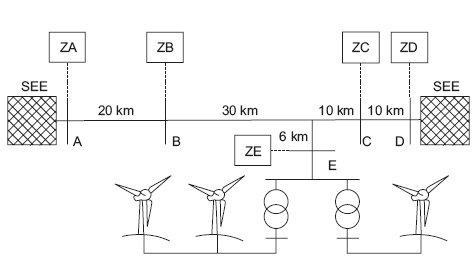 rys 1 schemat ideowy modelowanego fragmentu ukladu sieci dystrybucyjnej wn 1