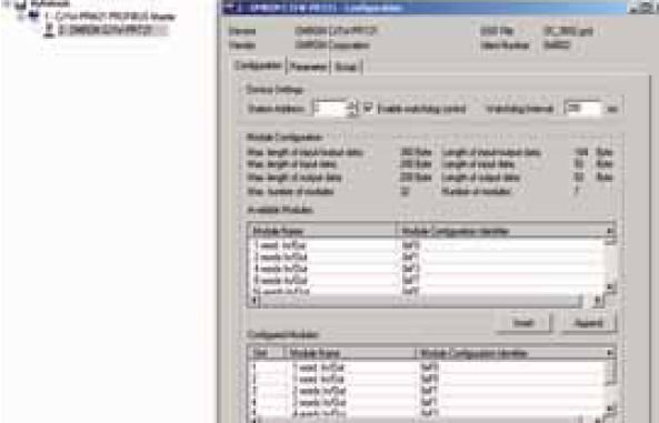 rys 10 okno konfiguracji modulu cj1w prt21 profibus slave 1