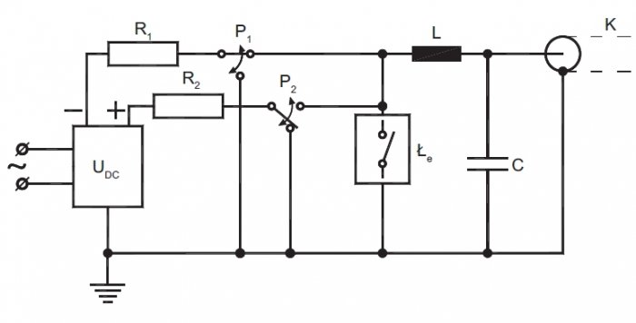 rys 6 schemat ukladu probierczego napiecia przemiennego cosinusoidalno prostokatnego