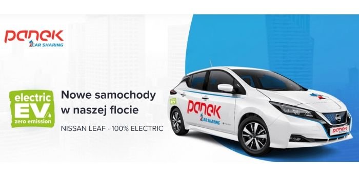 Elektryczne Nissany w carsharingu Panek, fot. Panek