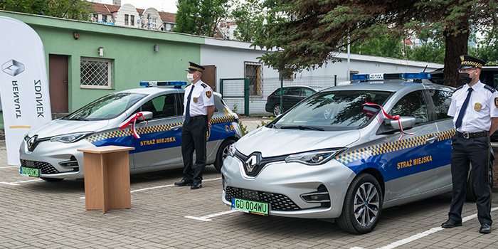 Samochody elektryczne dla straży miejskiej w Gdańsku, fot. Renault