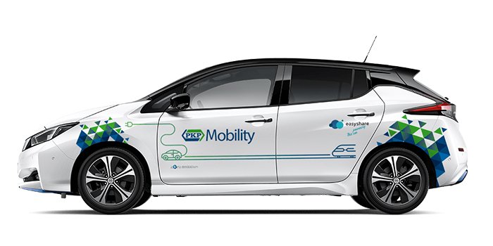 PKP Mobility &ndash; wynajem samochod&oacute;w elektrycznych, fot. PKP