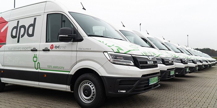 50 elektrycznych samochod&oacute;w marki MAN trafi do floty DPD, fot. Carefleet