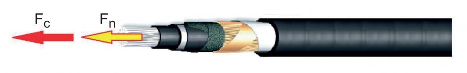 wektory sily na kabel rys1