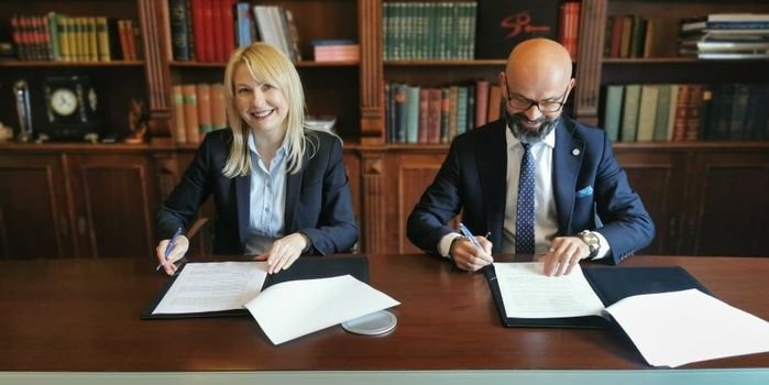 Prezes PSME Barbara Adamska i prezes KSSE Janusz Michałek. Fot. PSME