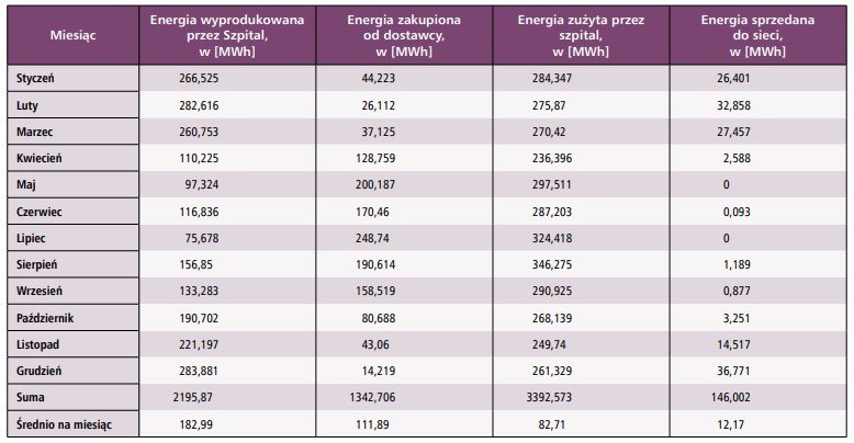 Zużycie i produkcja energii elektrycznej