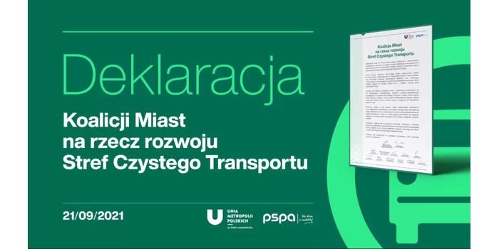 Samorządy podpisały Deklarację miast na rzecz rozwoju Stref Czystego Transportu