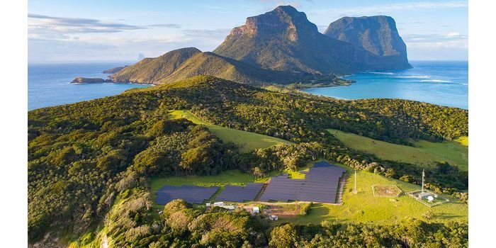 Instalacja OZE na wyspie Lord Howe w Australii. Fot. Jack C. Shick