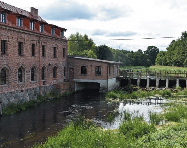 EW POGANICE. Widok od strony dolnej wody