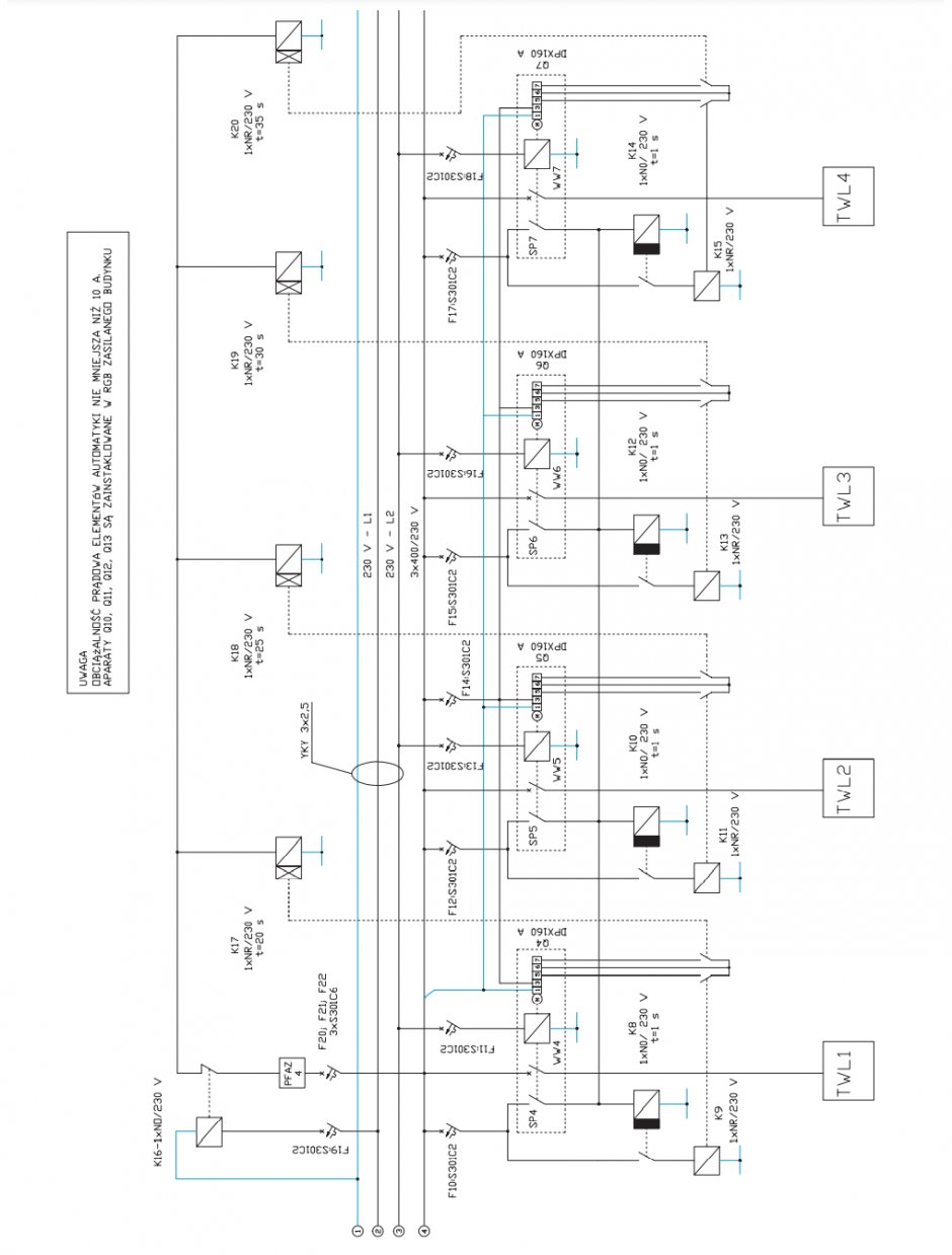 Schemat ideowy układu automatyki cz. 4