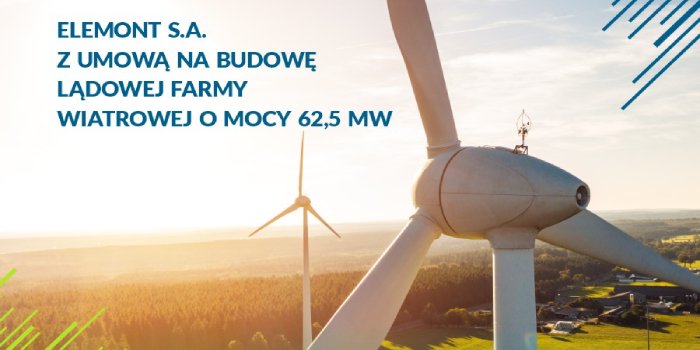Farma wiatrowa w miejscowości Wysoka powstanie za 2,5 roku, fot. Elemont