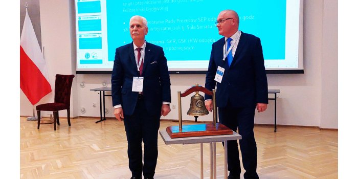 Prezesi SEP: dotychczasowy &ndash; Piotr Szymczak i nowy &ndash; Sławomir Cieślik, wybrany na kadencję 2022&ndash;2026, fot. SEP