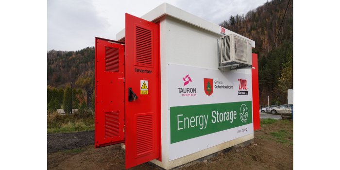 Nowy magazyn energii ma moc 100 kW i pojemność 180 kWh, fot. Tauron