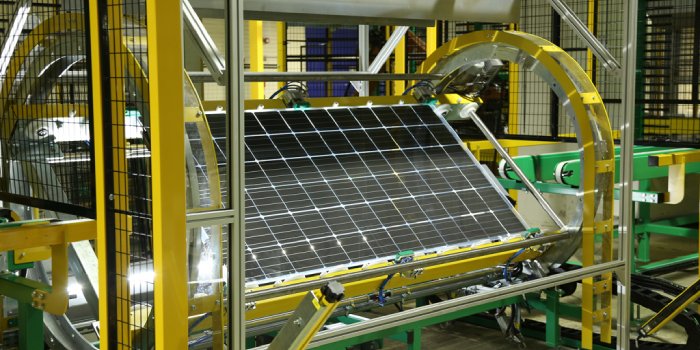 Gigafabryka 3Sun w Katanii, po trwającej właśnie rozbudowie, będzie największą fabryką paneli PV w Europie, o mocy produkcyjnej 3 GW rocznie, fot. Enel Green Power&nbsp;