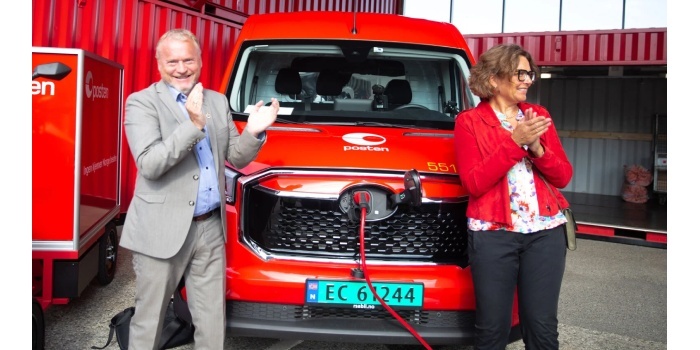 Norweska poczta kupiła elektryczne auta dostawcze z Chin, Fot. Maxus