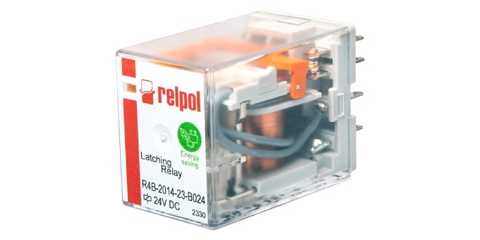 Energooszczędny przekaźnik bistabilny R4B firmy Relpol