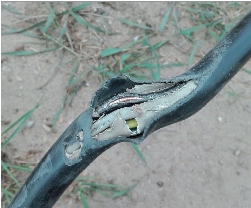 fot1 uszkodzony kabel typu ykyzo