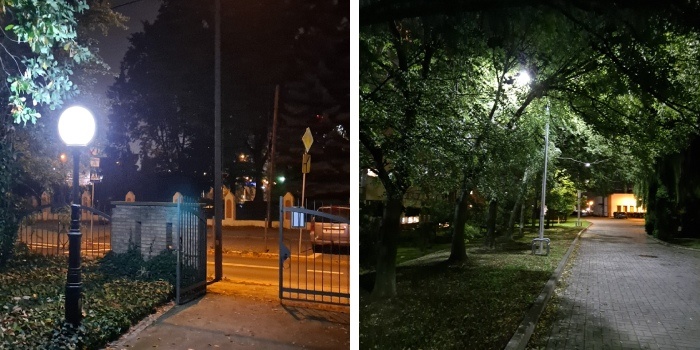 Przykład realizacji oświetlenia przyczyniającego się do zanieczyszczenia światłem, rys. M. Zalesińska