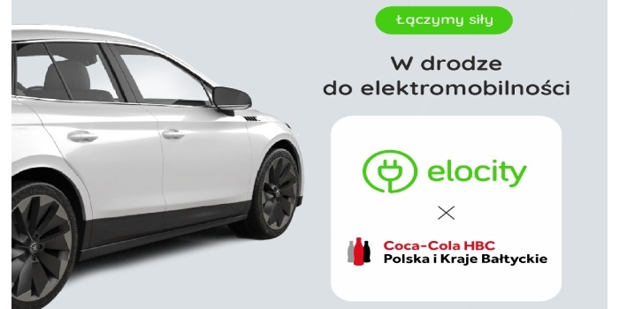 Coca-Cola w Polsce elektryfikuje firmową flotę i montuje ładowarki przy wsparciu Elocity, fot. Elocity